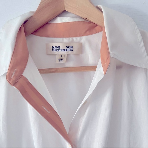 Diana Von Furstenberg White Cotton Dress - Picture 3 of 3